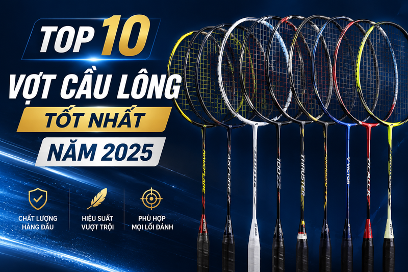 Top 10 Vợt Cầu Lông Tốt Nhất Năm 2025